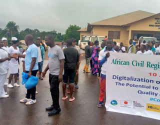 Liberia celebrates the sixth Africa CRVS day in Sanniquellie, Nimba county and held a media awareness campaign.