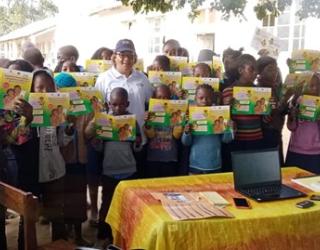 Celebration of the African Day of Civil Registration and Vital Statistics, at the primary school of the dam, Maputo, Mozambique.